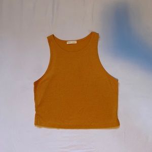 emory park Ribbed Cropped Tank